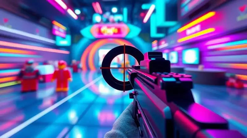 Juego de disparos con personajes futuristas