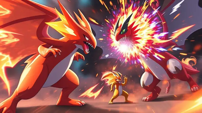 Batalla dinámica con poderosos Pokémon y energía