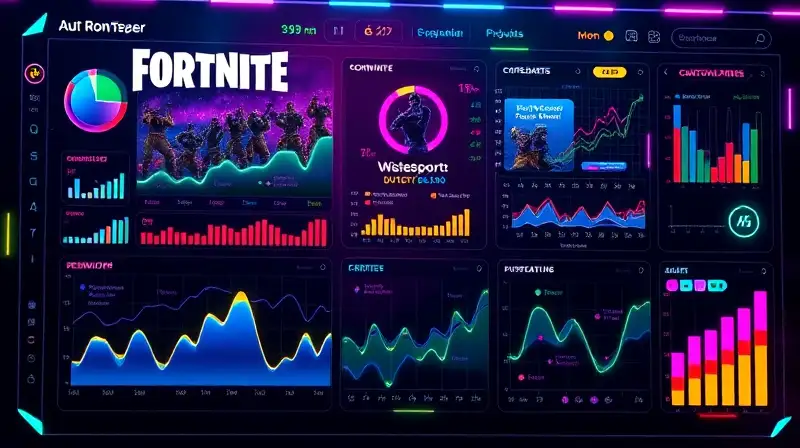 Panel futurista con gráficos y energía vibrante