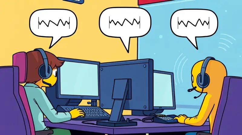 Personajes jugando con tecnología futurista y comunicación
