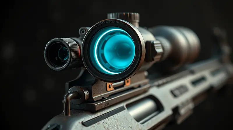 Visor telescópico futurista personalizado para arma