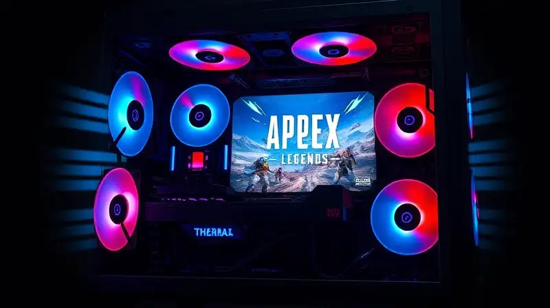 PC gamer potente con ventiladores visibles