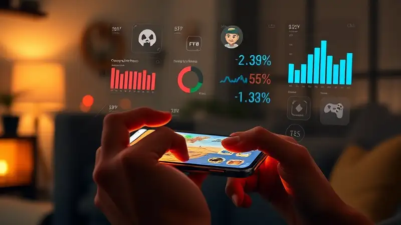 Persona juega videojuego móvil con atención