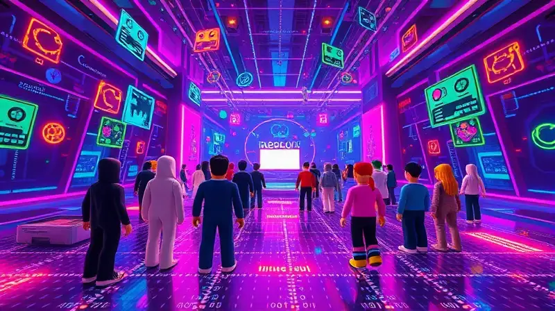 Desarrollo futurista de mundo virtual en Roblox