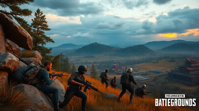 Partida tensa de PUBG con acción estratégica