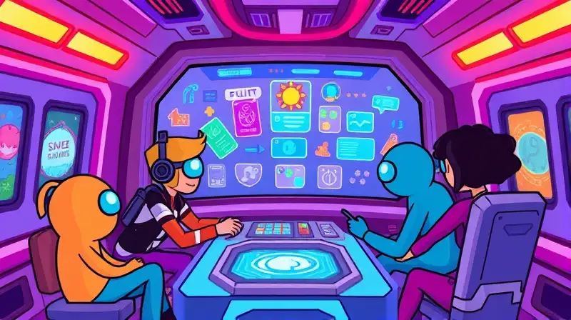 Tripulación de Among Us diseñando juego juntos