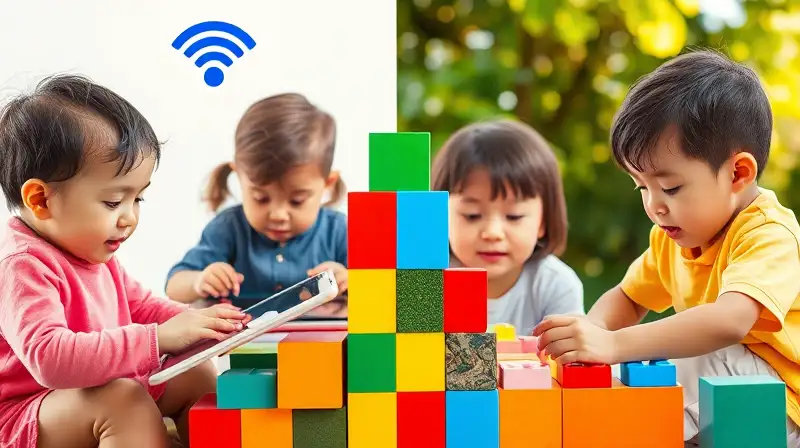 Niños crean estructura entre tecnología y naturaleza