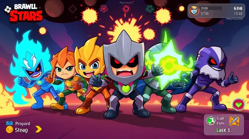 Personajes de Brawl Stars transformándose y perdiendo habilidades