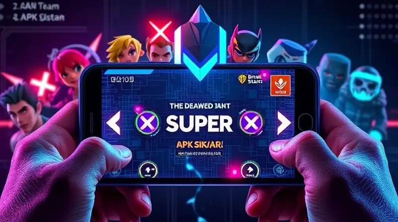 Juego móvil hackeado con efectos glitch