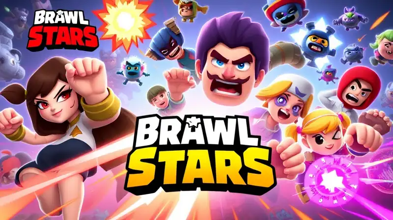 Montaje dinámico de Brawl Stars vibrante