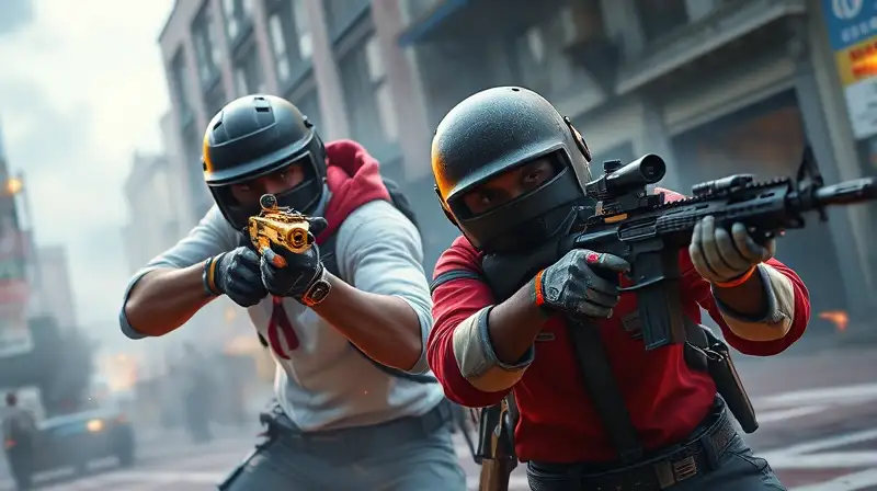 Jugadores de PUBG Mobile en intenso combate