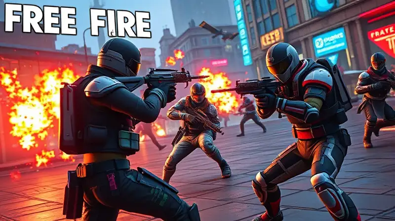 Batalla intensa de Free Fire con habilidades