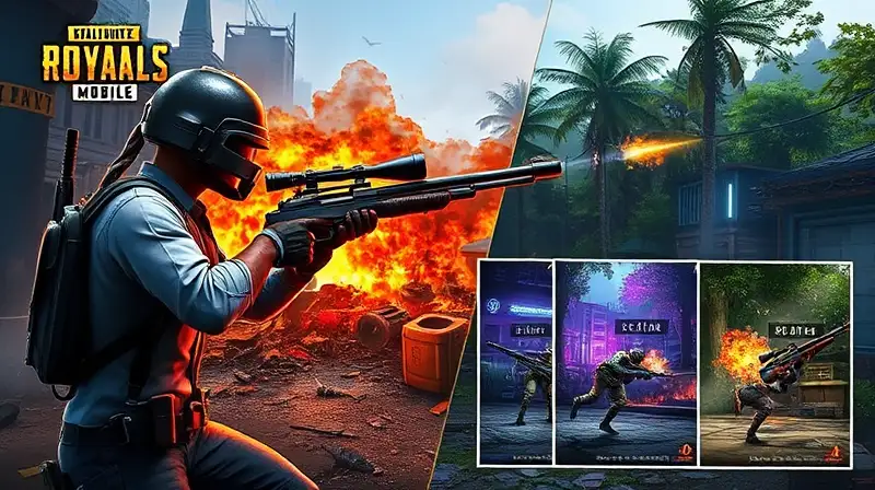 PUBG Mobile, batalla intensa, acción táctica dinámica