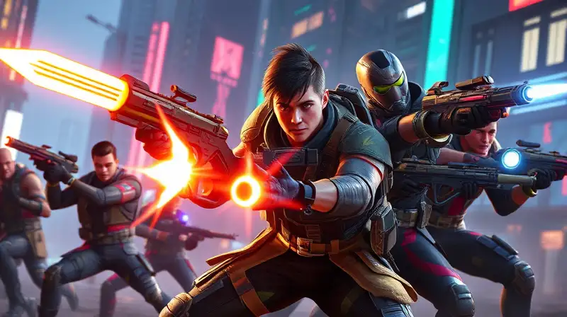 Personajes de Apex Legends en intensa batalla futurista