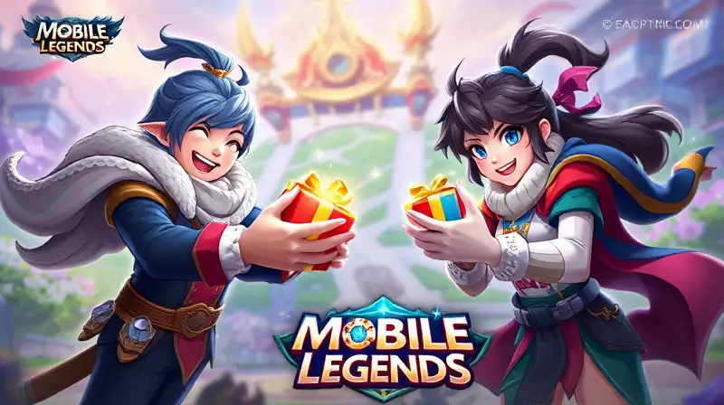 Personajes de Mobile Legends intercambian regalos brillantes
