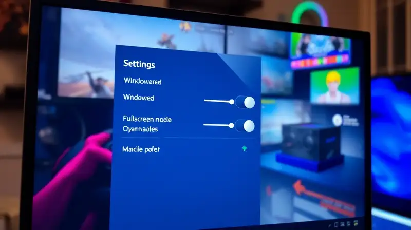Pantalla de juego con menú y ajustes