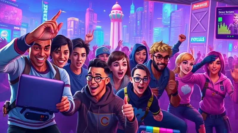 Celebridades juegan Fortnite en ciudad futurista
