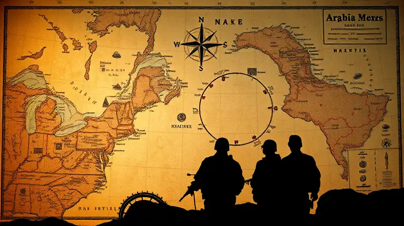 Mapa táctico detallado con soldados analizando