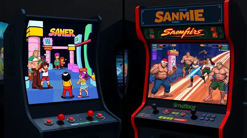 Pantalla partida: arcade 2D y 3D