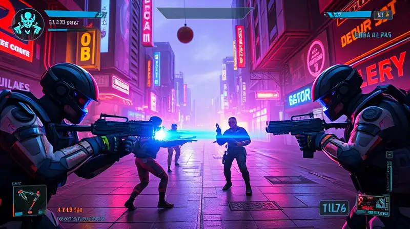 Juego futurista con personajes curándose en batalla