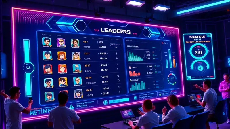 Tablero digital vibrante con jugadores y estadísticas