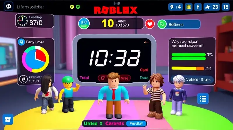 Interfaz vibrante de simulación de vida Roblox