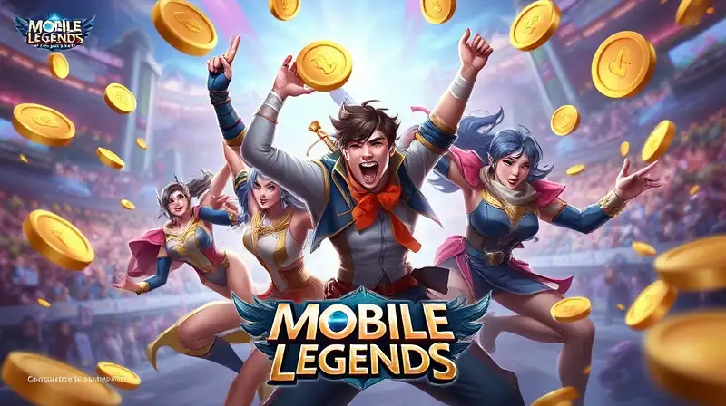 Personajes de Mobile Legends celebran con monedas
