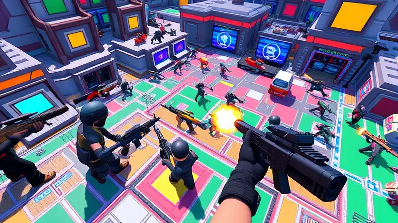 Mapa de FPS en Roblox con armas variadas