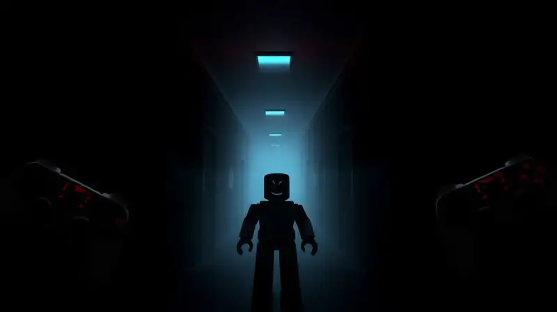 Pasillo oscuro y tenebroso estilo Roblox