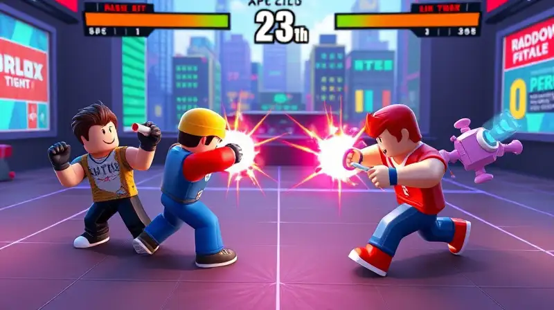Juego de lucha Roblox con gráficos vibrantes