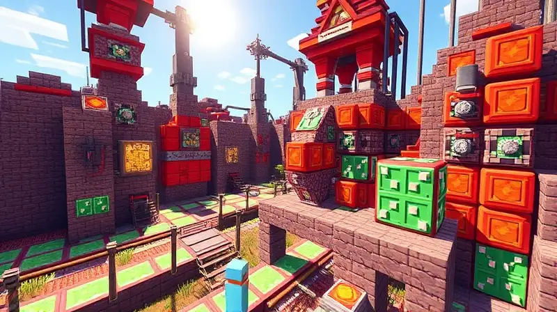 Circuitos de redstone activan mecanismos vibrantes