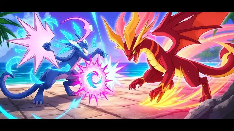 Pokémon Generación 7 en batalla vibrante