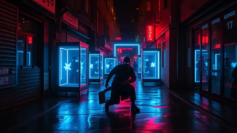 Trampas futuristas, ninjas sigilosos y neón