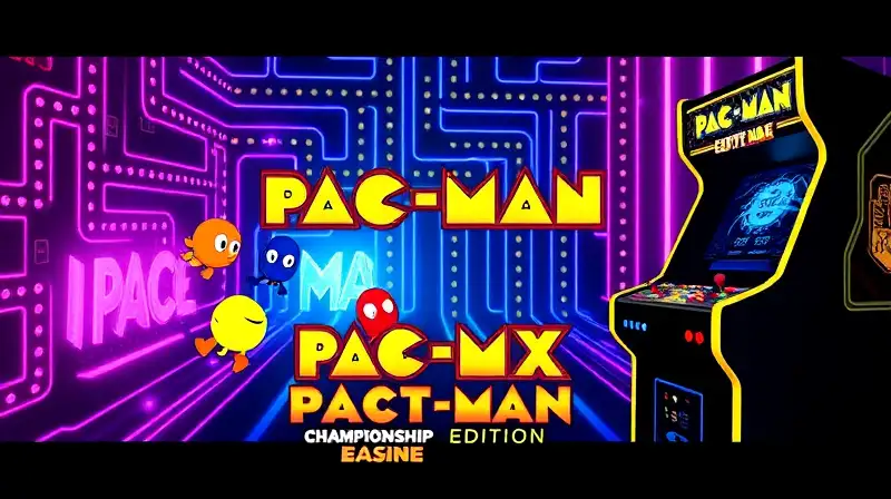 Juego Pac-Man frenético con estilo retro