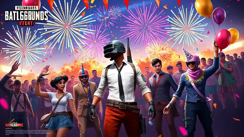 Evento festivo en PUBG Mobile colorido