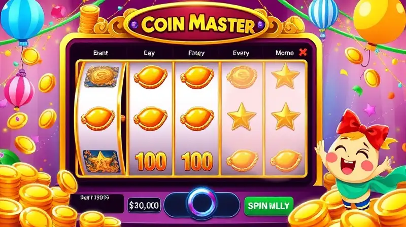 Interfaz alegre de juego Coin Master