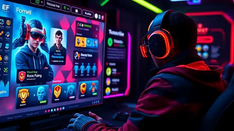 Jugador personaliza perfil con estética futurista