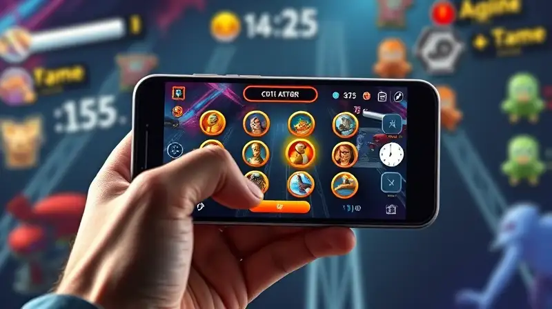 Jugador estratégico usando Coin Master intensamente