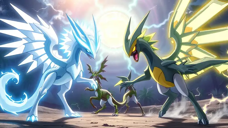 Batalla épica Pokémon Solgaleo y Lunala