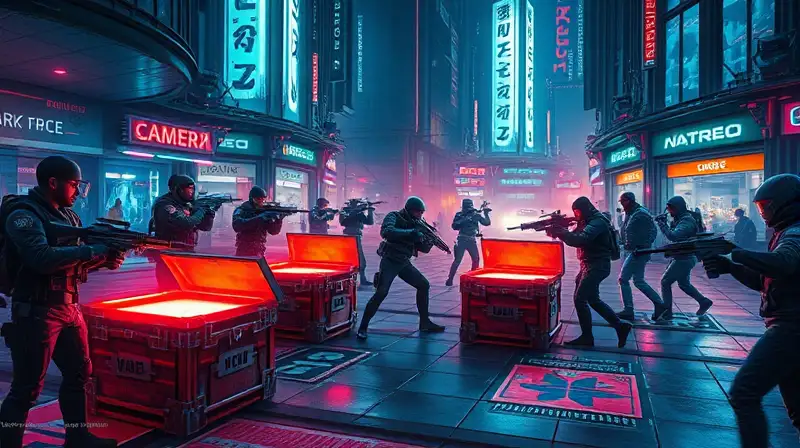 Batalla urbana futurista con tecnología avanzada