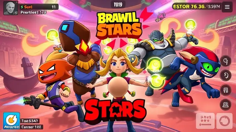 Personajes de Brawl Stars en batalla dinámica
