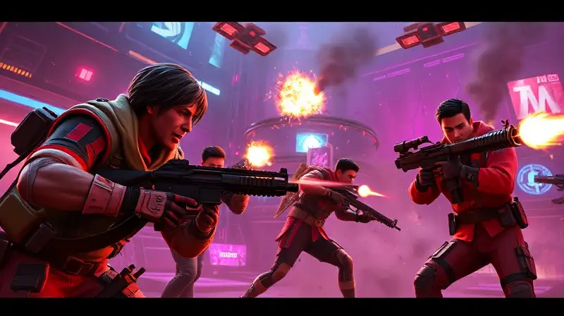 Batalla tensa en Arena futurista vibrante