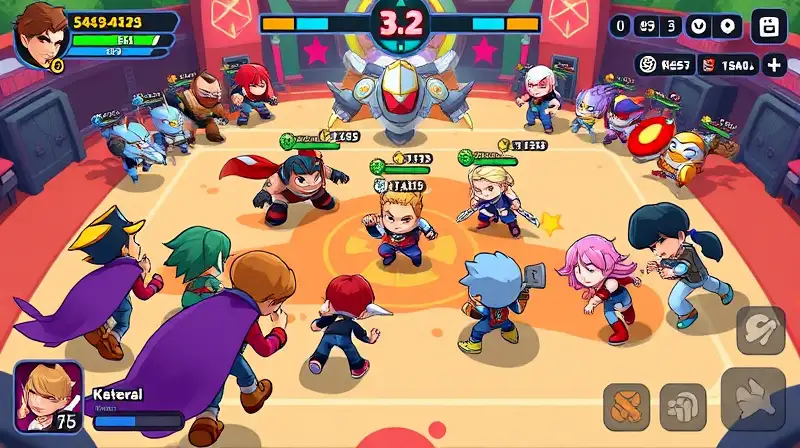Personajes de Brawl Stars luchan en equipo