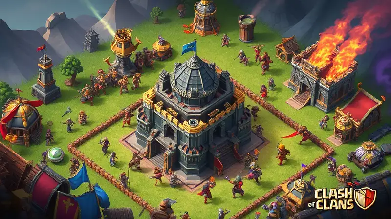 Campo de batalla de Clash of Clans épico