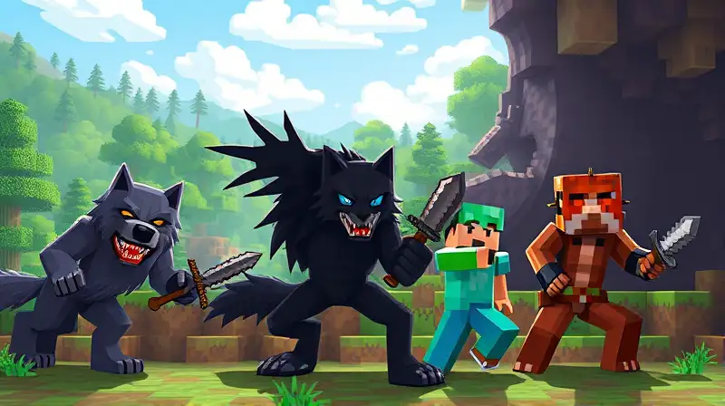 Mobs neutrales de Minecraft se vuelven hostiles