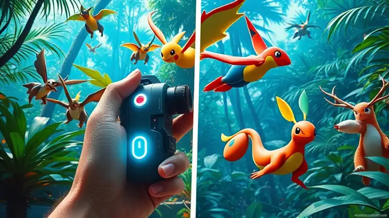 Cámara futurista captura Pokémon exóticos vibrantes