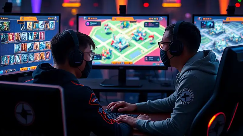 Jugadores profesionales analizan estrategias en competición