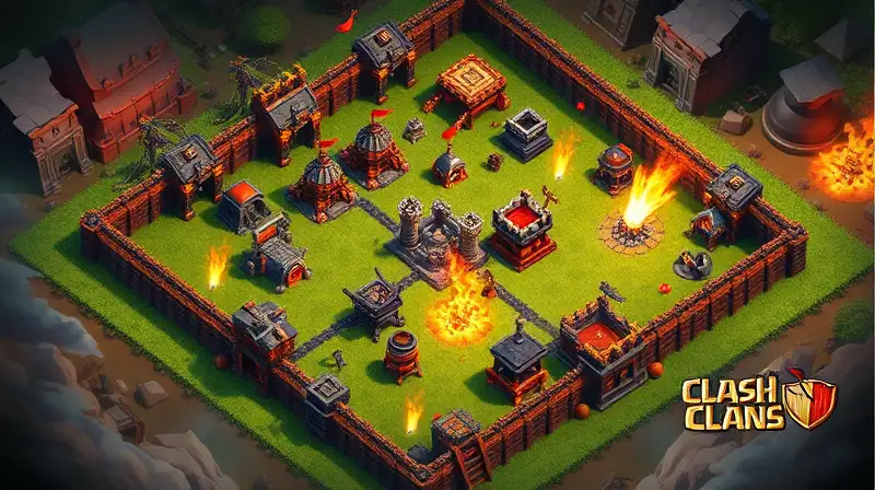 Diseño defensivo de Clash of Clans dinámico
