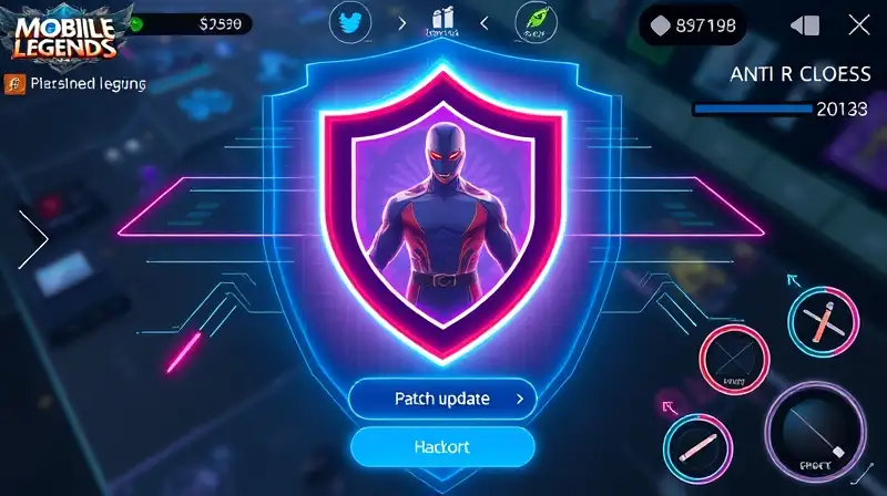 Pantalla Mobile Legends con escudo digital