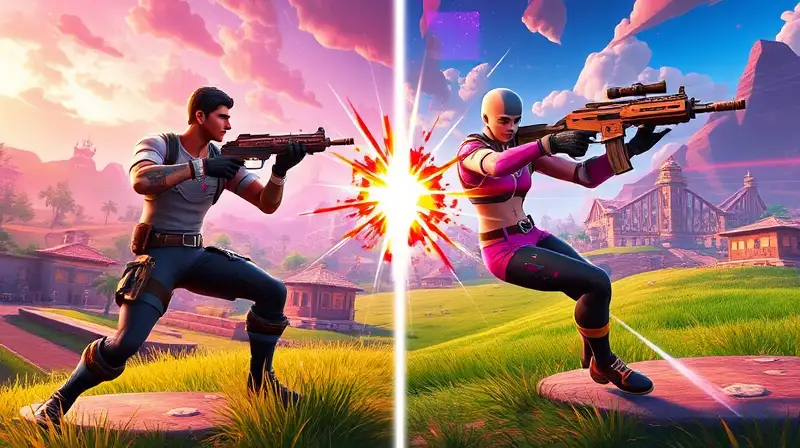Combate vibrante y dinámico en Fortnite
